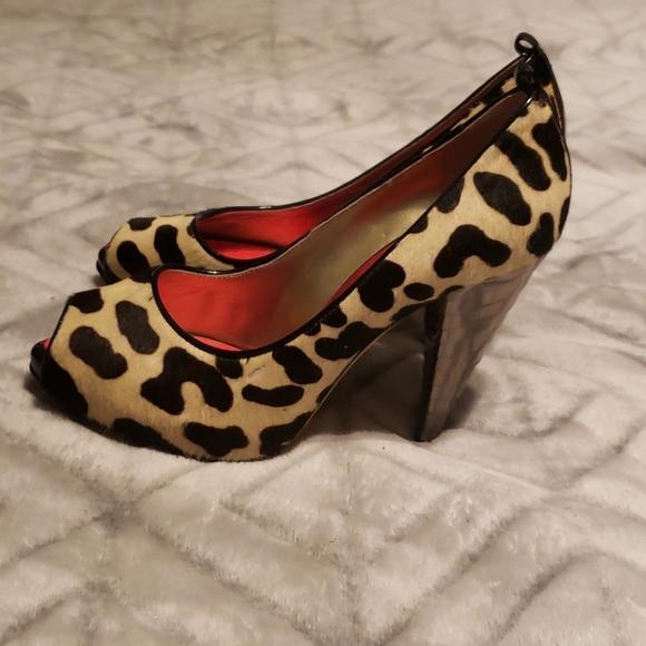 Giuseppe zanotti design leopard fur heels - Picture 3 of 8